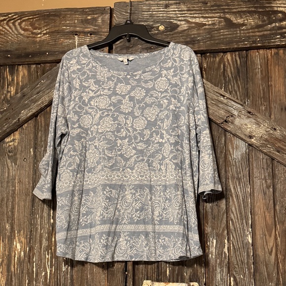Lucky Brand Tops - Lucky Brand Blue Floral Long Sleeve Top